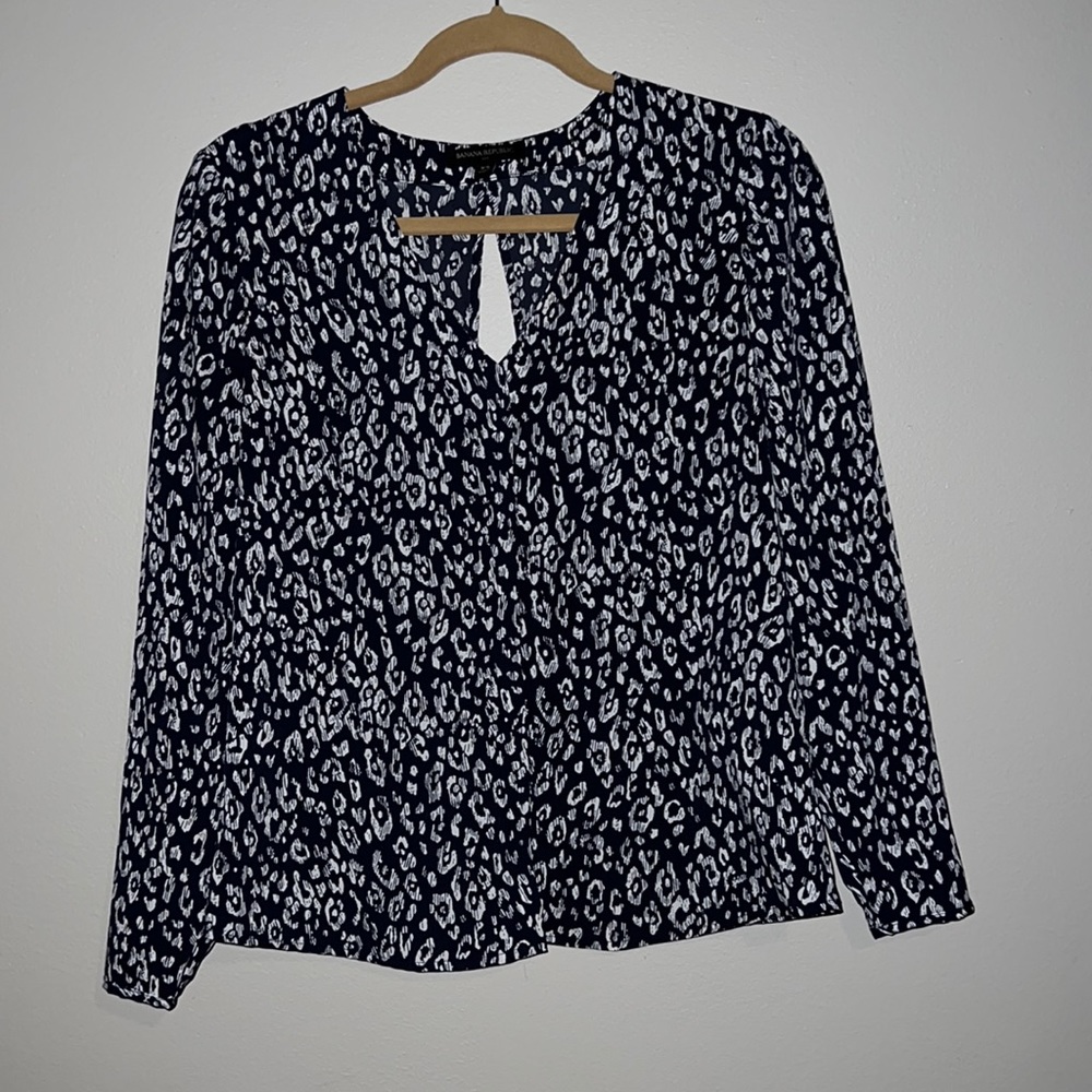 🎉 Host Pick 🎉 Banana Republic hidden button down shirt blue